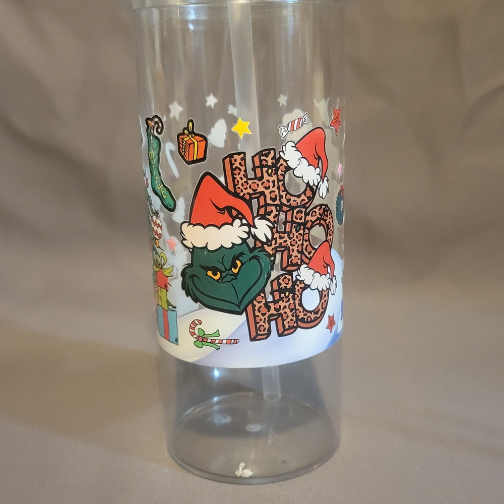 Festive Grinch Holiday Tumbler